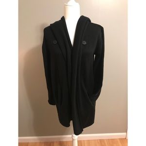 💕 3/$15 NWT Black hooded cardigan
